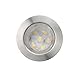 CHNXU LED Bodeneinbaustrahler 6er Set Ø45mm 1W Terrassen Einbaustrahler Aussen 12V IP67 Wasserdicht Terrassenstrahler Licht für Küche Garten Treppen Balkon Terrasse, Kaltes Weiß