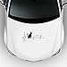 Produktbild Aufkleber Auf Auto Katze mit Cartoon Elektrokardiogramm Auto Laptop Aufkleber für Autofenster Stoßstange Dekor Auto Aufkleber
