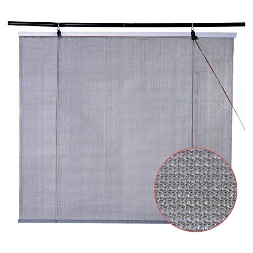 Kit De Cortinas Enrollables, Pantalla De Privacidad, 180GSM HDPE Bloqueo 85% Hacer...