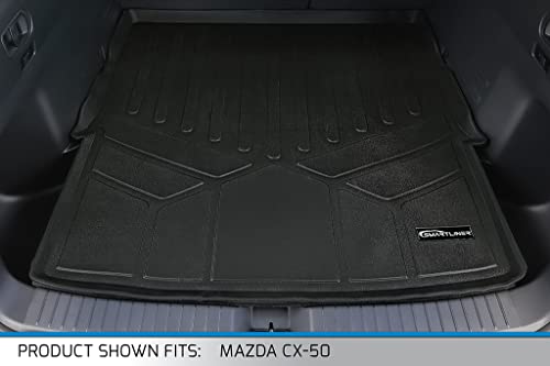Smartliner All Weather Custom Fit Cargo Trunk Liner Floor Mat Black Compatible With 2023 Mazda Cx-50 #TOP1
