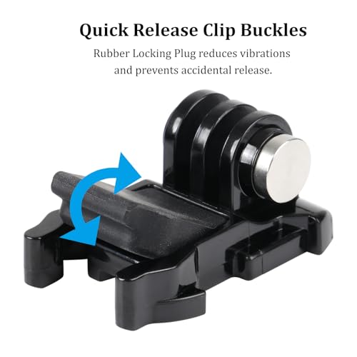 HSU Quick Release Buckle Clip for Go Pro Camera Basic mount for Hero 13/12/11/10/9/8/7/6/5/4/3 and other Action Cameras - Image 2