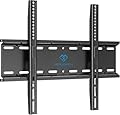 PERLESMITH Fixed TV Wall Mount Bracket, Low Profile Design for Most 26-60 inch LED LCD OLED-4K Flat Screen TVs up to 115lb, Ultra Slim Fixed TV Mount with Max VESA 400x400mm Fits 16 inch Wood Stud