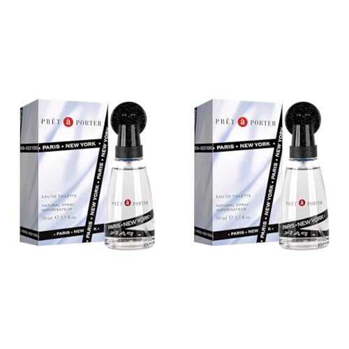 Pret A Porter Eau De Toilette Spray para Mujer – 50 ml. (Paquete de 2)