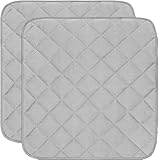 FnnEmg 2PCS Waterproof Seat Pads,Absorbent Washable Chair Protector Pad | Discreet Reusable Incontinence Seat Protection, Comfortable & Durable-Wine Red