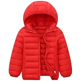 Amur Leopard Leichte Steppjacke Kinder Jungen Dünne Winterjacke mit Kapuze...