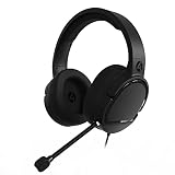 4Gamers Panther - Auriculares para juegos compatibles con PS4/PS5, Xbox, Switch, PC con micrófono flexible, conector de 3.5 mm, cable de 1.5 m, ligero, cómodo y duradero