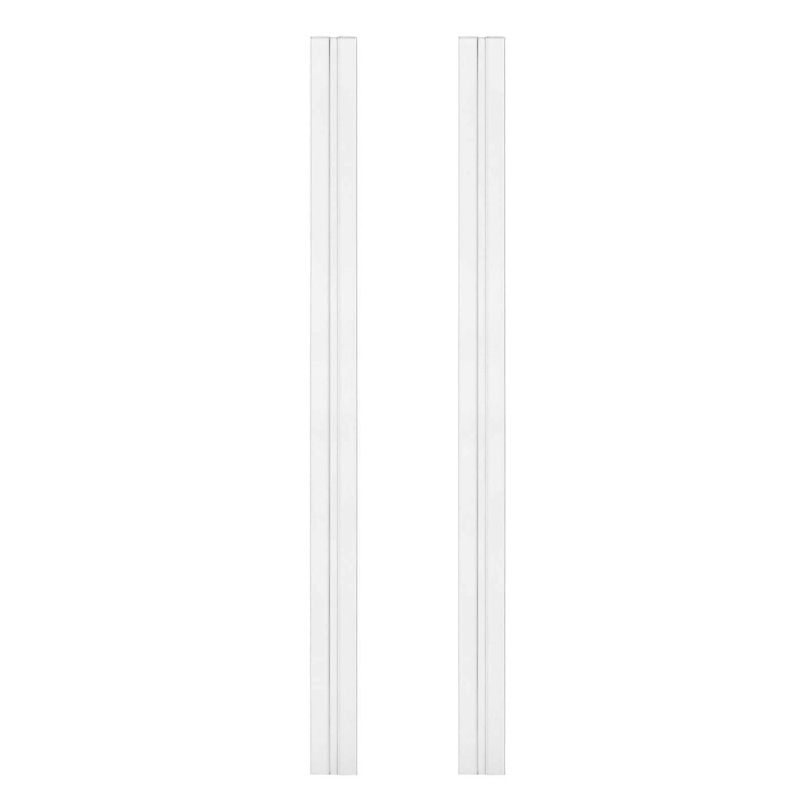 sourcing map 2Pcs Acrylic Flexible Hinges, 500x39mm Invisible Living Hinge, 360° Transparent Continuous Piano Low Profile Flex Hinge for DIY Furniture, Display Stand, Cabinets
