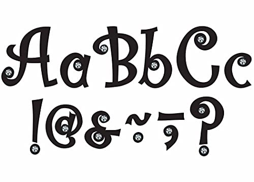 Lettres avec bijoux Teacher Created Resources 75174 alphabet majuscule 7 pouces