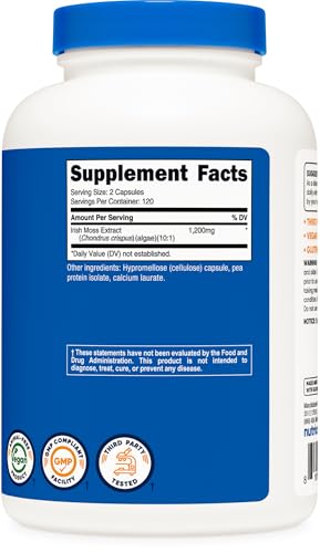 Nutricost Irish Sea Moss Extract Capsules (1,200mg, 120 Servings) — view 5