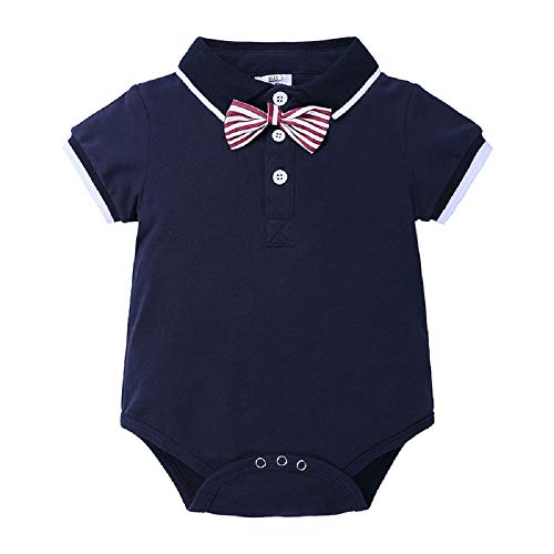 Baby Boy Gentleman Polo Shirts Bodysuit Overalls Pants Outfits Summer Kids 2pcs Clothes Sets2