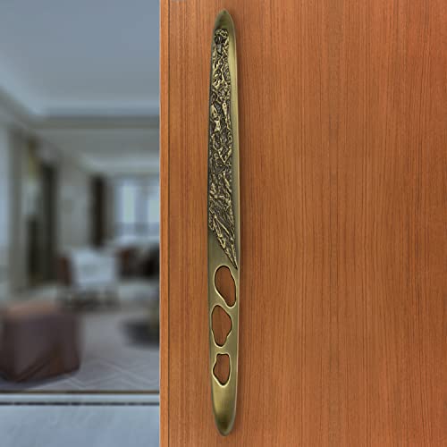 Image of Plantex Heavy Duty Door Handle for Main Door /13-inches Antique Door Handle for Main Door /Pull Push Door Handle for Home /Office /Hotel - Pack of 1 (311-Brass Antique Finish) - 3 Years Warranty