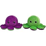 ★★ {Hochwertiges Material} Diese doppelseitige Oktopus-Plüschpuppe besteht aus strapazierfähigem Plüschmaterial und ist mit hochwertigem PP-Baumwollmaterial gefüllt. Das Produkt ist sicher und ungiftig, es ist nicht einfach, die Haare zu entfernen, die Farbe ist voll und das Gefühl ist angenehm.