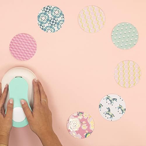 Craftelier - Circle Punch for Papers and Cards, Ideal for Scrapbooking and Crafts, Pressure Lever for Circles, Diameter: 3.81 cm