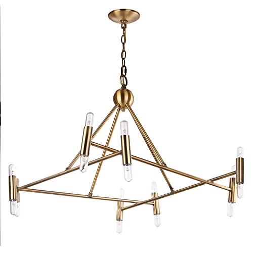 Safavieh Hegarty Gold Metal and Glass Chandelier #TOP17