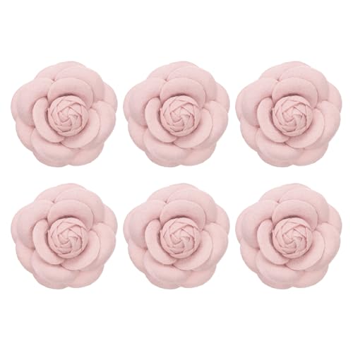 Image of PATIKIL Camellia Fabric Pin Flower Brooch Artificial Flowers Brooches for Women Girls Cloth Wedding Party Decor Accessories Jewelry Gift
