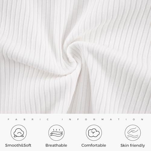 Image of Weixinbuy Toddler Girl Fall Winter Clothes Solid Long Sleeve Ribbed T-Shirt Knit Tops Plaid Button Mini Skirts Set Outfits