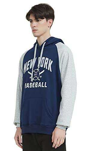 Mens City Classic Baseball Embroidery Soft Sweatshirt Hoodie3