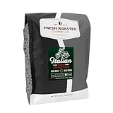 Italian Roast Espresso Artisan Blend Coffee, Whole Bean Bag, Fresh Roasted Coffee LLC. (5 LB.)