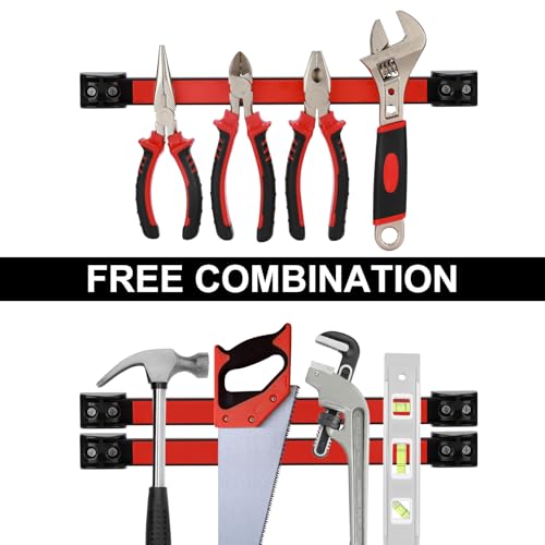 Mayouko 12" Magnetic Tool Holder Strip, 6 Packs, Metal Magnet Tool Organizer Bars for Garage, Workshop, Magnetic Strip for Tools by Mayouko - Image 5