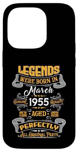 Legend February 1955 Vintage 71st Birthday Tees Made in 1955 �X�}�z�P�[�X iPhone 14 Pro �p