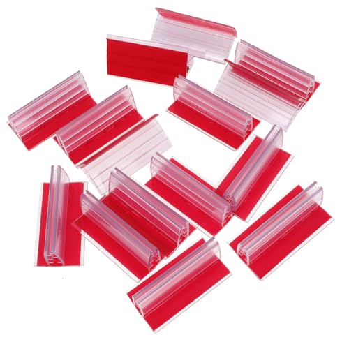 Porte-étiquettes adhésifs PVC lot de 60 supports de cartes reçus