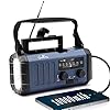 Tragbares Solarradio,Dynamo Kurbel Notfallradio mit 10000mAh Power Bank für USB Anschluss, batteriebetriebenes AM FM…