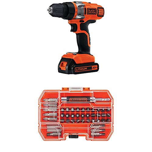 BLACK+DECKER LDX220C 20V MAX 2-Speed Cordless Drill Driver (Includes Battery ...
