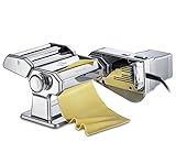 Robuste Verarbeitung Küchenprofi Motor Pastacasa Nudelmaschinen-Set, Edelstahl, Silber, One Size