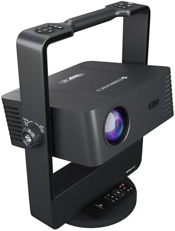 ZEBRONICS PIXAPLAY 29, Smart Projector, 14500 Lumens, Dolby Audio, 4K Support, 200 Inch Screen Size, Supports Bluetooth, HDMI, USB, WiFi, 1080p Native, Auto Focus, Keystone, APP Support, Miracast