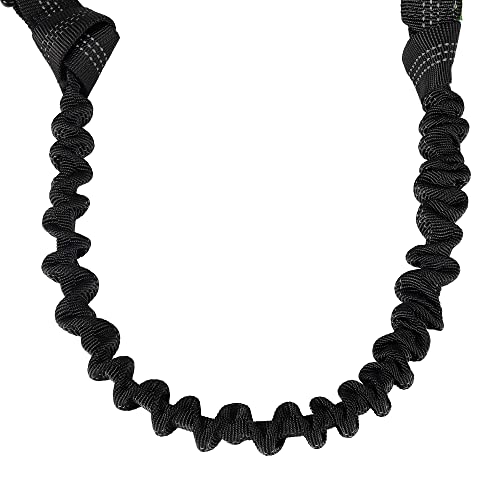 Mile High Life | Retractable Hands Free Dog 7Ft Leash | Waist Running Adjustable | Reflective Dual Black Bungees | Dual Handles | Small Medium Large Dogs | (Orange) #TOP2