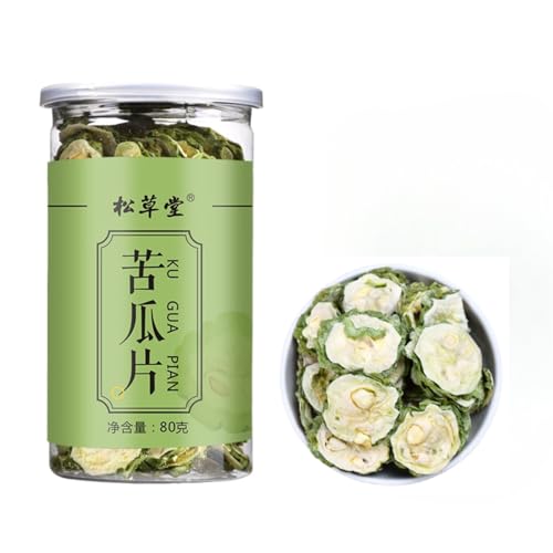 HQZMCTE - Tisane Naturelle Thé Sain-Thé Au Melon Amer Séché-Tranches De Melon Amer Thé Au Melon Amer Frais De La Ferme 80g