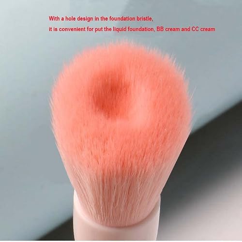 Coshine Shell Portable Travel Makeup Brush Set, 5Pcs Mini Complete Function Cosmetic Brushes With Mirror Set (Beidge) #TOP4