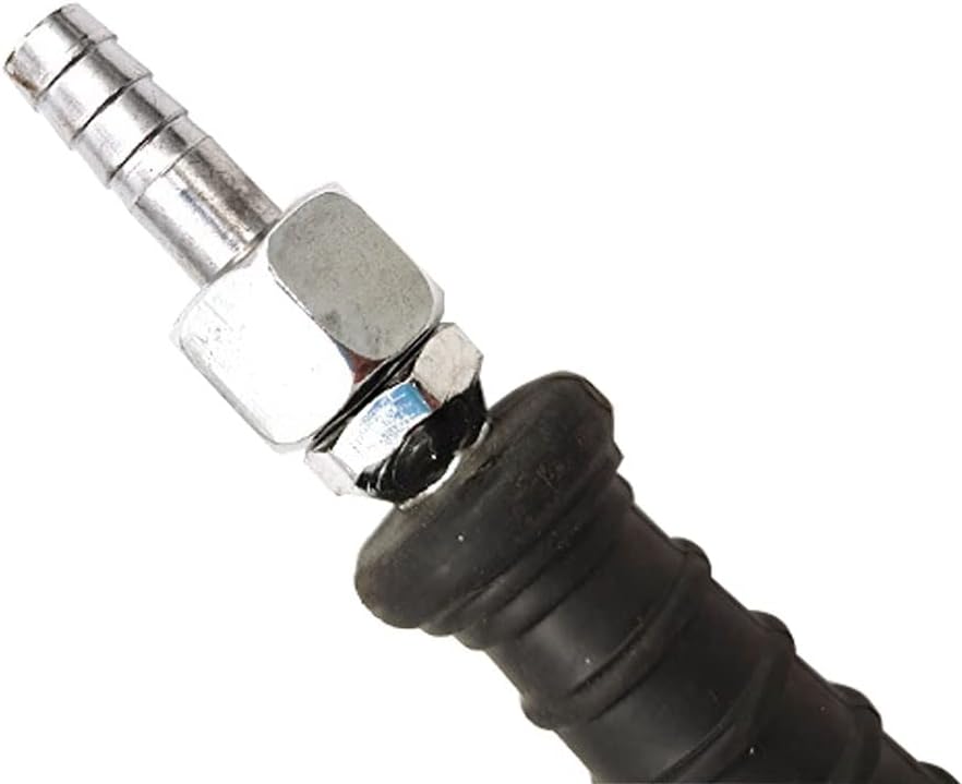 Extended Reach Dual Head Air Chuck, 2-Way Connection Extended Air Chuck with Rubber Handle, Tire Chuck with Quick Plug