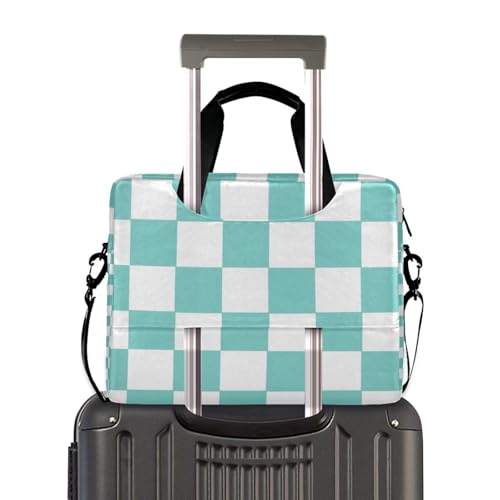 Maletín portátil para laptop 15.6 pulgadas verde y blanco miniatura 4