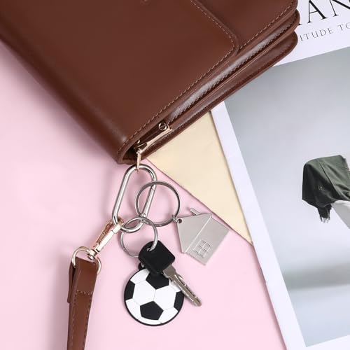 JIYIN 2 Stück Oval Spring karabinerhaken groβ, 4cm Silber Metall Ringkarabiner Karabinerhaken Schlüsselring Spring Buckle Clip Schlüsselanhänger für DIY Geldbörsen Schlüsselkette Rucksack