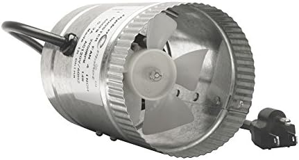 Hydroplanet™ 4 Inch Duct Fan,Exhaust Booster Fan High CFM, 4" 65-100 CFM (4 Inch)