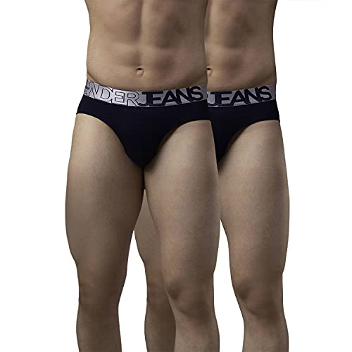 Image of Underjeans Men Cotton Blend Brief - Pack of 2