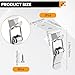 DALQUIS Stainless Steel Tool Box Locks, 90-Degree Spring Loaded Toggle Latches, 2 Pcs Tool Box Hasps with Mounting Screws for Cabinet Door Barn