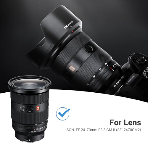 JJC ALC-SH168 Bayonet Reversible Lens Hood Shade for Sony FE 24-70mm F2.8 GM II Lens SEL2470GM2(Not for Sigma 24-70mm Lens), Replaces Sony ALC-SH168 Lens Hood, Allows to Attach 82mm Filter & Lens Cap by JJC - Image 2