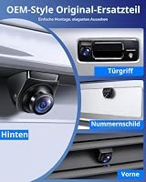 Jansite Rückfahrkamera Auto 180°Ultraweitwinkel AHD 1080P Universell – Ansicht 7