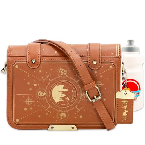 Harry Potter Purse for Women - Hogwarts Handbag Bundle with Crossbody Bag for Teens Plus Water Bottle | Harry Potter Accessories Set