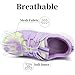 TOTOMONA Toddler Boy Sneakers Kids Breathable Running Tennis Shoes for Girls Casual Slip on Shoes Outdoor Purple Yellow Little Kids 1