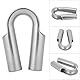 Seilkausche aus Edelstahl für 6-mm-24-mm-Kabel, hochfeste Rohrkausche für einfache Installation, beständig gegen Verschleiß und Abrieb, hervorragend für Bootfahren, (10mm 1PCS)
