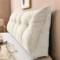 TABTAG 75 × 40 × 50 cm Ergonomische Bedrust Leeskussen/Taille Kussen Rugleuning Kussen Met Armleuningen/Volwassen Rugleuning Lounge Kussen/Rugsteun Kussen Voor Bed/Bedrust Kussen Voor