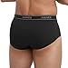 Hanes Men's Tagless Brief Underwear Pack, Mid-Rise Moisture-Wicking Black Briefs, 9-Pack