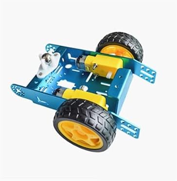 Miniatura 6 de Coche de aleación de aluminio Robot inteligente Chasis de aleación de coche 2 ruedas coche DIY nuevo 1 * 2WD coche de aluminio nuevo juguete