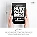 4x6 Inch Employees Must Wash Hands Funny Designer Sign ~ Ready to Stick, Lean or Frame