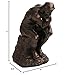 Culture Spot Thinker Statue by Rodin with Bronze Finish, Museum Replica Master Piece, 7