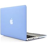 iDOO Soft Touch Plastic Hard Matte Case ONLY for MacBook Pro 13 inch with Retina Display No CD Drive (A1425 / A1502) - Serenity Blue