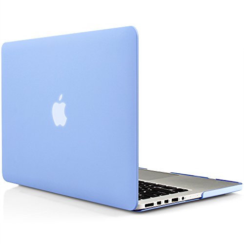iDOO Soft Touch Plastic Hard Matte Case ONLY for MacBook Pro 13 inch with Retina Display No CD Drive (A1425 / A1502) - Serenity Blue